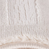 Dream 1111 Cream/Creme Modern Vloerkleed Japandi Stijl Laagpolig Tapijt in de slaapkamer