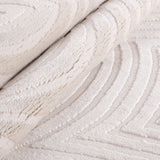 Dream 1113 Cream/Creme Modern Vloerkleed Japandi Stijl Laagpolig Tapijt in een sfeervolle woonkamer