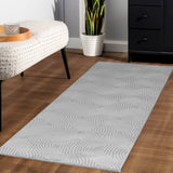Dream 1113 Silver/Zilver Modern Vloerkleed Japandi Stijl Laagpolig Tapijt in een modern interieur