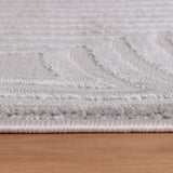 Dream 1113 Silver/Zilver Modern Vloerkleed Japandi Stijl Laagpolig Tapijt vanuit een andere hoek