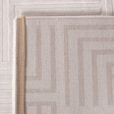 Dream 1114 Cream/Creme Modern Vloerkleed Japandi Stijl Laagpolig Tapijt in een sfeervolle woonkamer