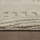 Zijaanzicht van Art Beige - Japandi Vloerkleed