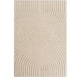 Vloerkleed 'Zen Arches' - Cream Japandi Design met Textuur