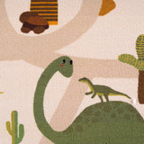 Detail close-up dino kindervloerkleed COCO beige - structuur en dikte 8 mm