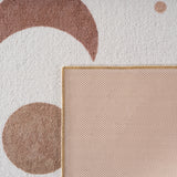 Achterkant kindervloerkleed COCO crème - latex antislip rug detail
