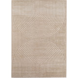 Japandi Abstract Design Beige Vloerkleed Trendy look voor je woonkamer