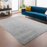 Velvet Fluffy Zachte vloerkleed Zilver