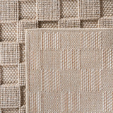 Geweven 3D Blokjes Vloerkleed Beige