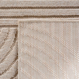 3D Geweven Golvend Vloerkleed Beige Japandi Look