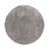 Ronde Beige hoogpolig fluffy shaggy vloerkleed