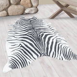 Zebra print vloerkleed