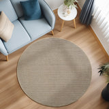 Loom 4300 Beige Laagpolig Duurzaam Geweven Vloerkleed Effen Binnen/Buiten Tapijt vanuit een andere hoek