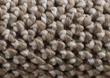 Loom 4300 Brown/Bruin Laagpolig Duurzaam Geweven Vloerkleed Effen Binnen/Buiten Tapijt detailfoto van de structuur
