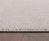 Loom 4300 Cream/Creme Laagpolig Duurzaam Geweven Vloerkleed Effen Binnen/Buiten Tapijt in een modern interieur
