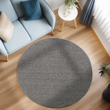 Loom 4300 Gray/Grijs Laagpolig Duurzaam Geweven Vloerkleed Effen Binnen/Buiten Tapijt detailfoto van de structuur