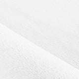 Detailfoto Witte super zachte hoogpolig pluche vloerkleed