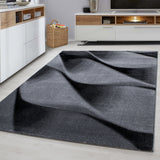 Modern-zwart-grijs-laagpolig-vloerkleed-voor-salon-goedkoop