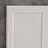 Doha Simply Crème - Japandi Modern Design Vloerkleed vanuit een andere hoek