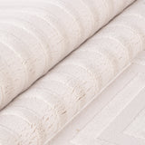 Dream 1111 Cream/Creme Modern Vloerkleed Japandi Stijl Laagpolig Tapijt in een sfeervolle woonkamer