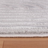 Dream 1112 Silver/Zilver Modern Vloerkleed Japandi Stijl Laagpolig Tapijt vanuit een andere hoek