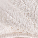 Dream 1113 Cream/Creme Modern Vloerkleed Japandi Stijl Laagpolig Tapijt in de slaapkamer