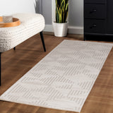 Dream 1114 Beige Modern Vloerkleed Japandi Stijl Laagpolig Tapijt in een modern interieur