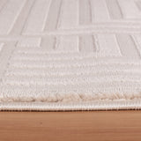 Dream 1114 Beige Modern Vloerkleed Japandi Stijl Laagpolig Tapijt vanuit een andere hoek