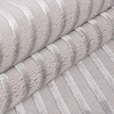 Dream 1115 Silver/Zilver Modern Vloerkleed Japandi Stijl Laagpolig Tapijt detailfoto van de structuur