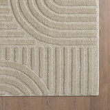 Detailfoto van Art Beige - Japandi Vloerkleed 