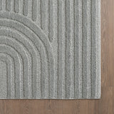 Detailfoto van Art Zilver - Japandi Vloerkleed