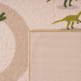 Achterkant kindervloerkleed COCO beige - latex antislip rug