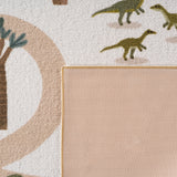 Achterkant kindervloerkleed COCO crème - latex antislip rug