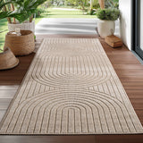 Japandi Abstract Design Beige Vloerkleed Trendy look voor je woonkamer 
