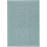 Plat geweven tapijt Gizeh in blauwe kleur