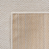 3D Geweven Effen Vloerkleed Creme