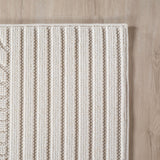 3D Geweven Golvend Vloerkleed Creme
