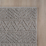 3D Geweven Boho Vloerkleed Grijs