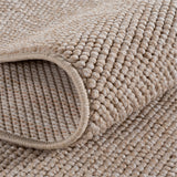 3D Geweven Effen Patroon Beige