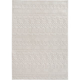 3D Geweven Boho Vloerkleed Creme