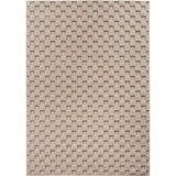 Geweven 3D Blokjes Vloerkleed Beige