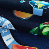 Kid's 2910 Space Vloerkleed Laagpolig Kinderkamer Tapijt vanuit een andere hoek