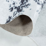 Zijaanzicht Zwart witte dierenprint vloerkleed 