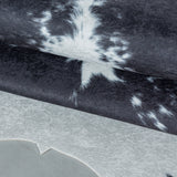 Detailfoto Zwart witte dierenprint vloerkleed 