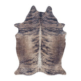 Kunstkoeienhuid vloerkleed Brindle bruin grijs