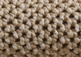 Loom 4300 Beige Laagpolig Duurzaam Geweven Vloerkleed Effen Binnen/Buiten Tapijt detailfoto van de structuur