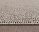Loom 4300 Brown/Bruin Laagpolig Duurzaam Geweven Vloerkleed Effen Binnen/Buiten Tapijt in een modern interieur