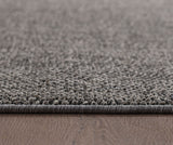 Loom 4300 Gray/Grijs Laagpolig Duurzaam Geweven Vloerkleed Effen Binnen/Buiten Tapijt in een modern interieur
