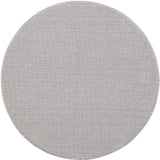 Loom 4300 Silver/ Zilver Laagpolig Duurzaam Geweven Vloerkleed Effen Binnen/Buiten Tapijt vanuit een andere hoek