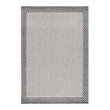 Onderhoudsvriendelijk outdoor vloerkleed Aruba, liggend op een zonnig balkon.