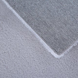 Achteraanzicht Zilver superzachte hoogpolig pluche vloerkleed